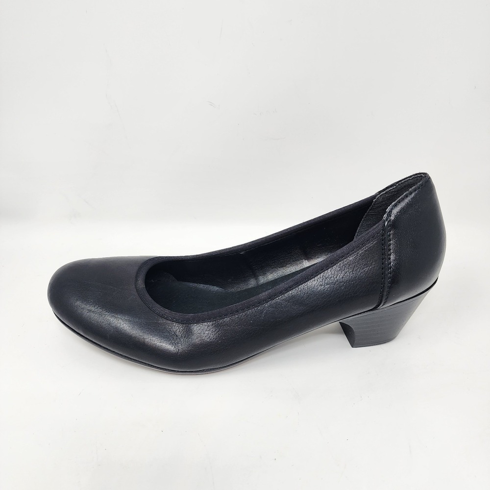 Rieker Antistress Shoes Women's 9-9.5M Black Leather Low Heel